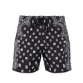 Amiri Swim Shorts Black Bandana Paisley