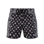 Amiri Swim Shorts Black Bandana Paisley