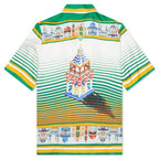 Casablanca Shirt Cityscape Silk Green