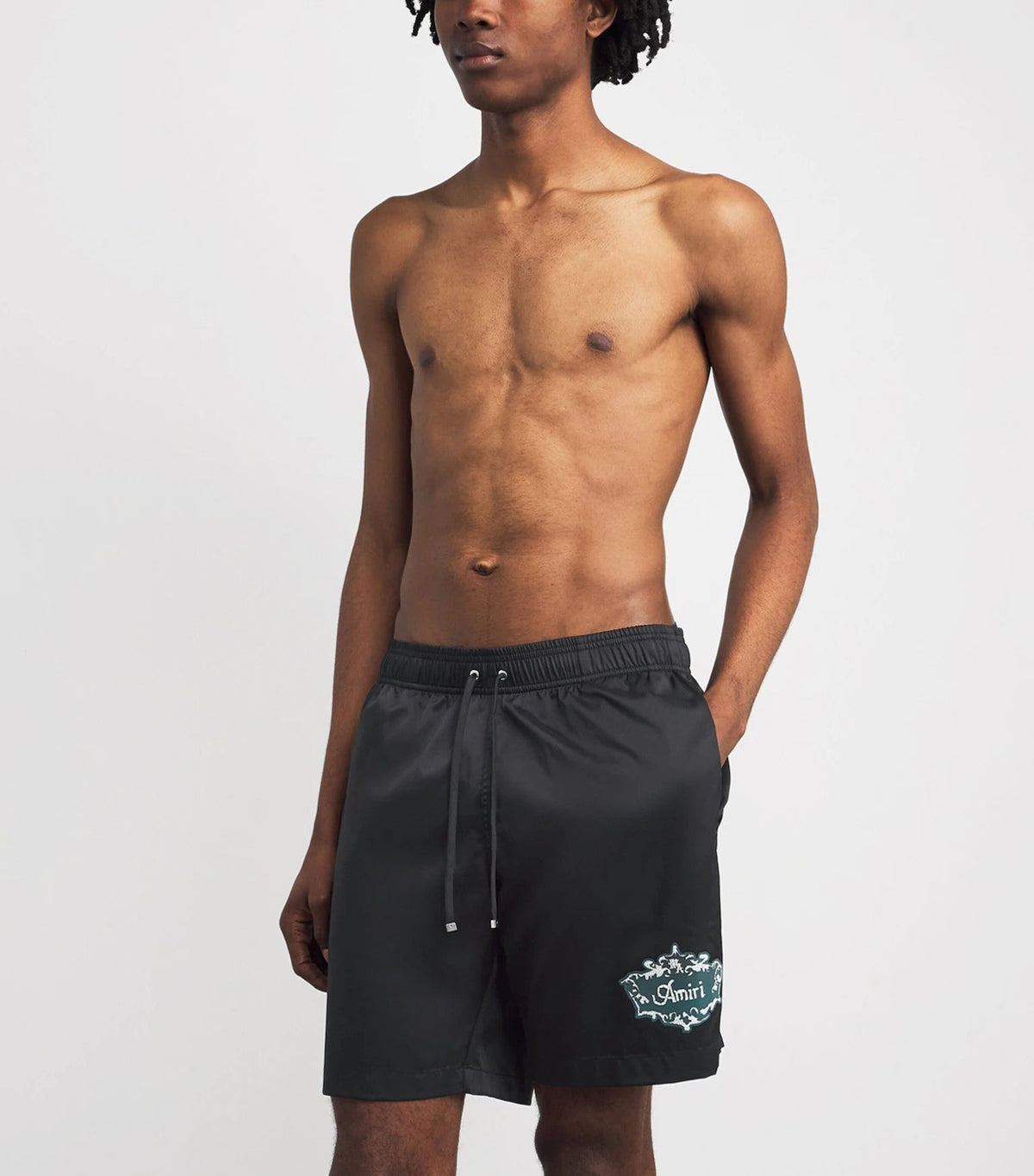 Amiri Swim Shorts Chateau Crest Black