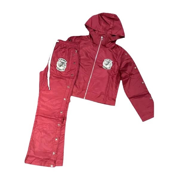 Saint Vanity Nylon Track Set Maroon