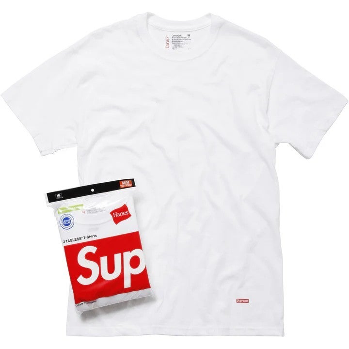 Supreme Hanes Tees WhiteTagless (3 Pack)