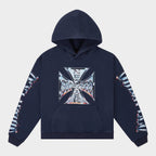 Godspeed Chrome MOTTO Hoodie Navy Wash