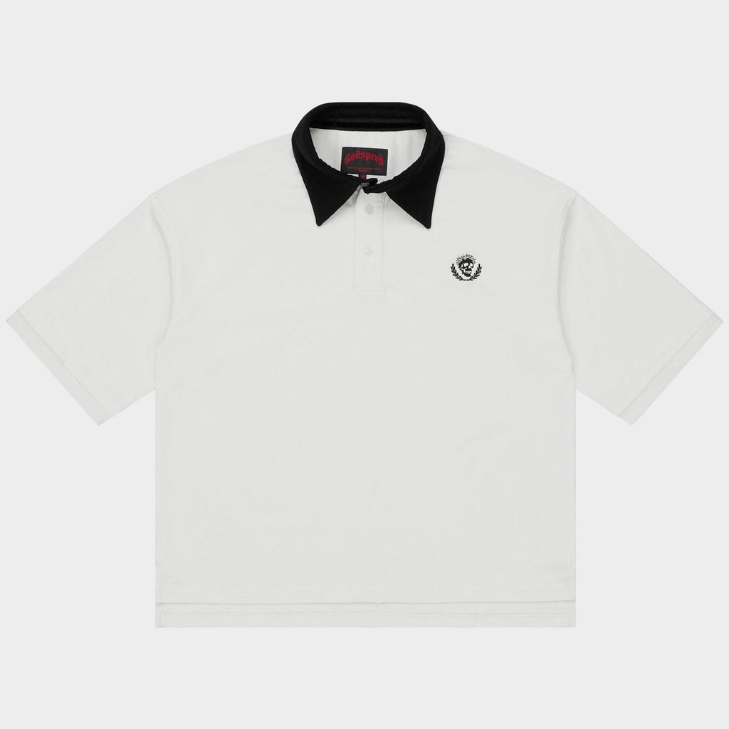 Godspeed Crest Polo Victor Minimal White