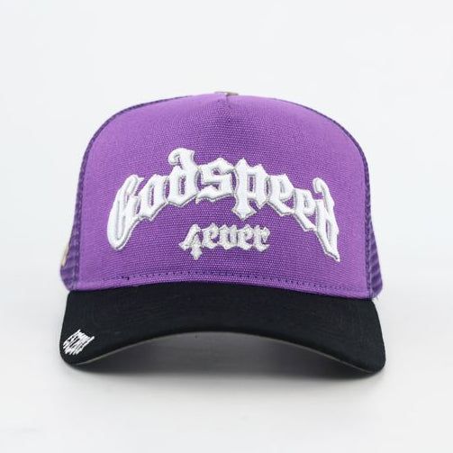 Godspeed Hat Purple Black GS FOREVER TRUCKER