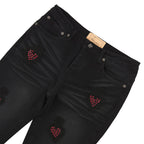 WSC Denim Diamond Black Red