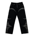 Thug Club Denim Leather Washing Black