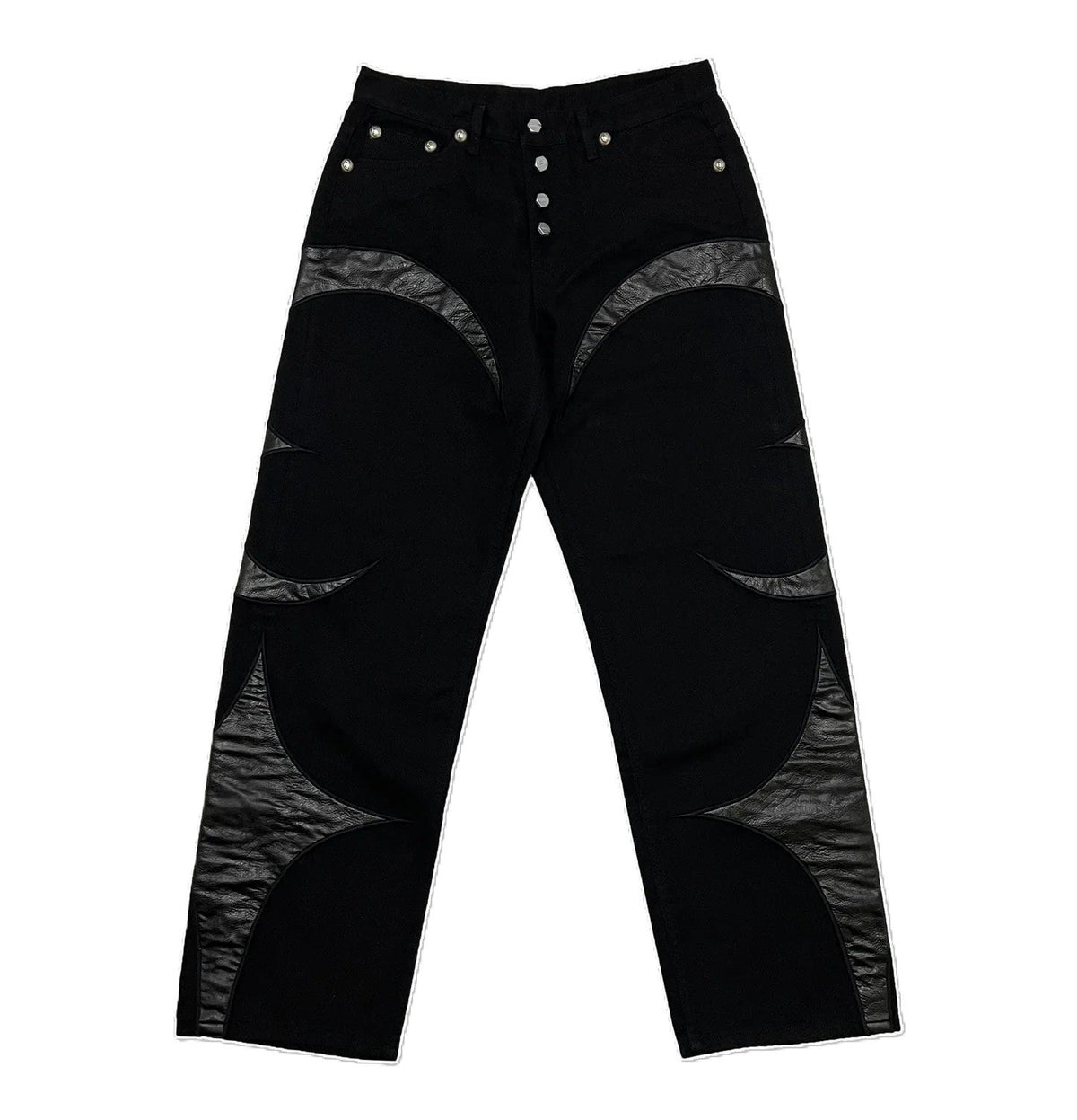 Thug Club Denim Leather Washing Black