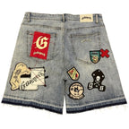 Godspeed Denim Shorts Patchwork