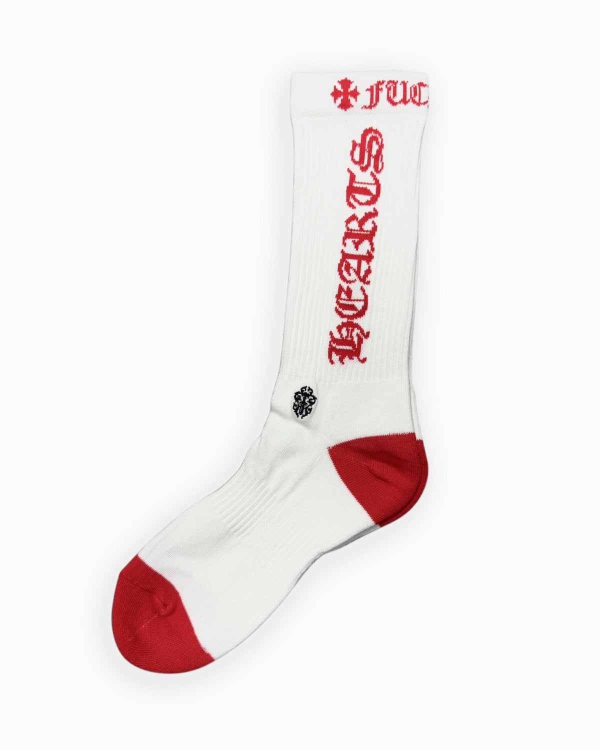 Chrome Hearts Socks CH Logo White Red