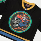 Godspeed First Down Jersey Black Yellow Blue
