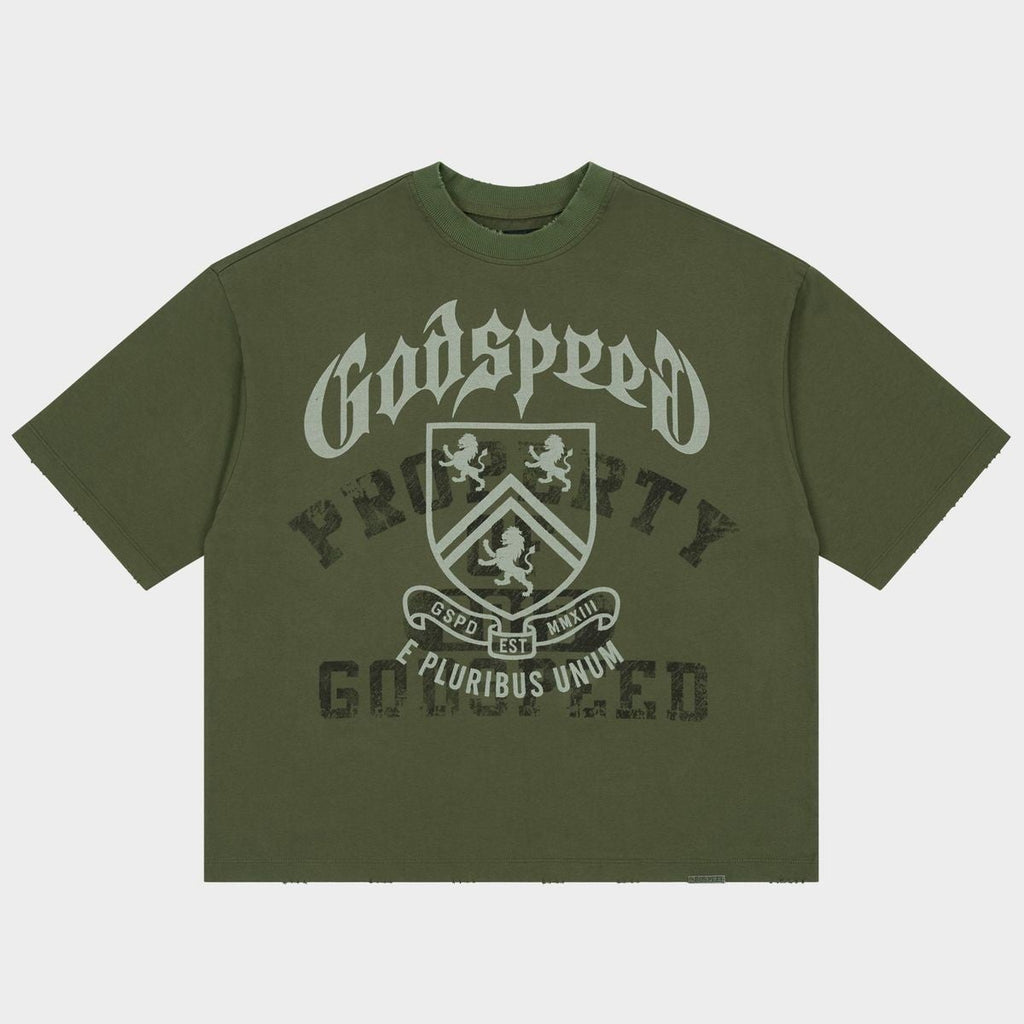 Godspeed Tee Collegiate Olive Wash