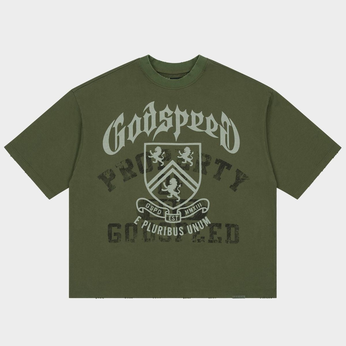 Godspeed Tee Collegiate Olive Wash