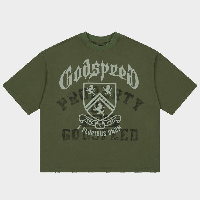 Godspeed Tee Collegiate Olive Wash