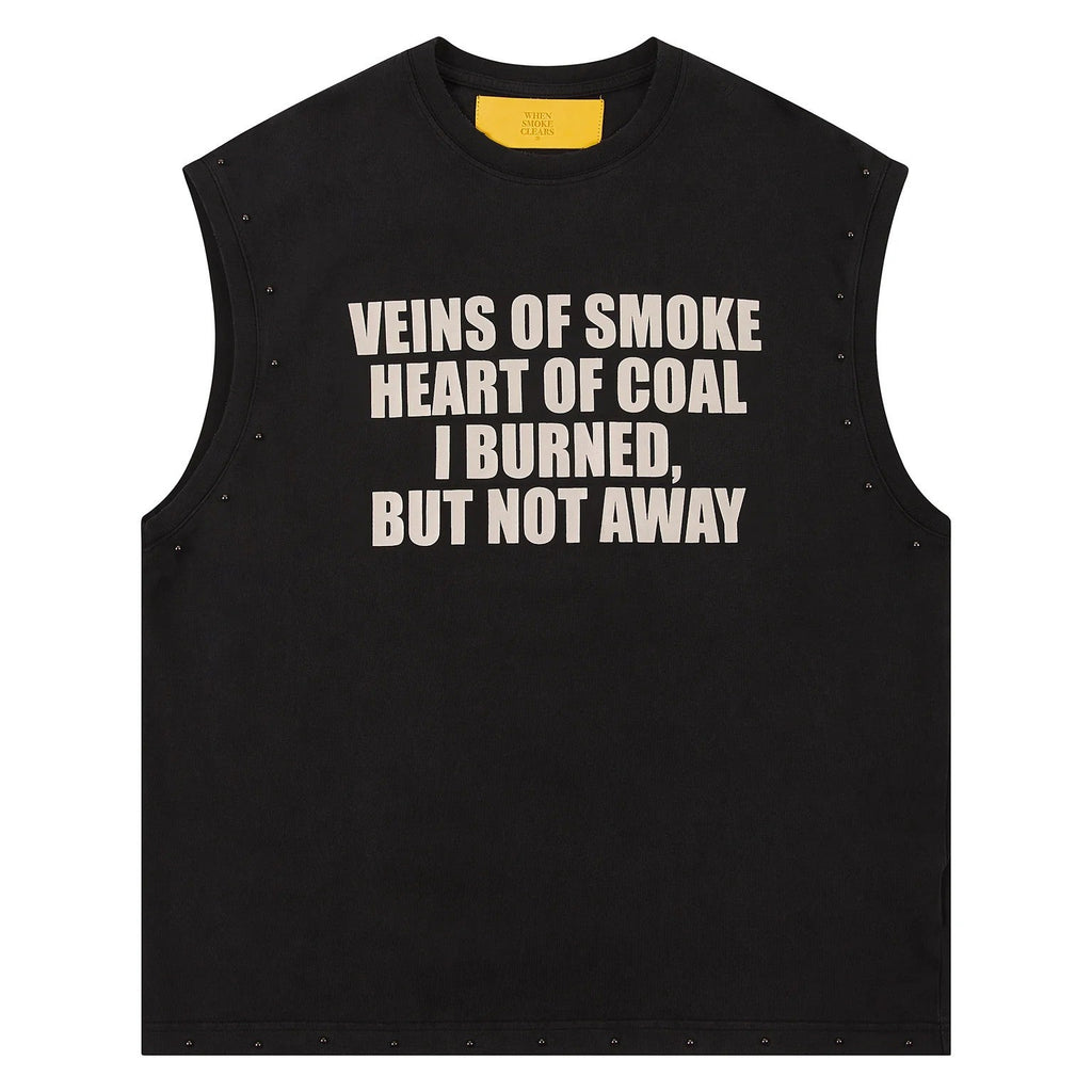 WSC Tee Veins Diamond Sleeveless Black