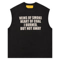 WSC Tee Veins Diamond Sleeveless Black