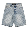 Lost Shdws Shorts Denim Embossed Blue