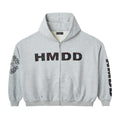 HMDD Hoodie Grey Chimstone Zip Up