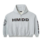 HMDD Hoodie Grey Chimstone Zip Up