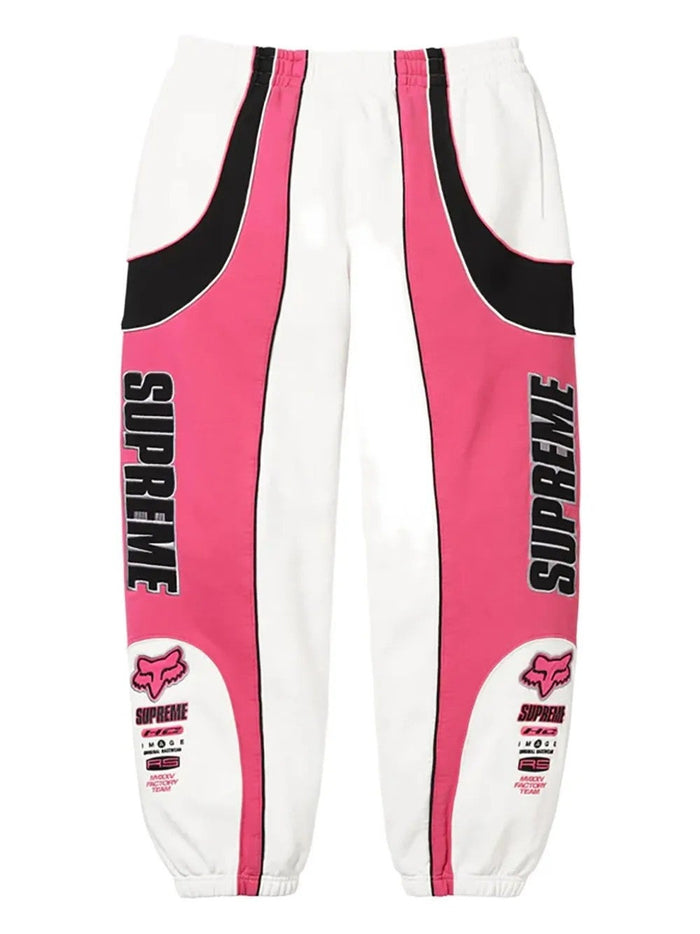 Supreme x Fox Racing Sweatpants White Pink