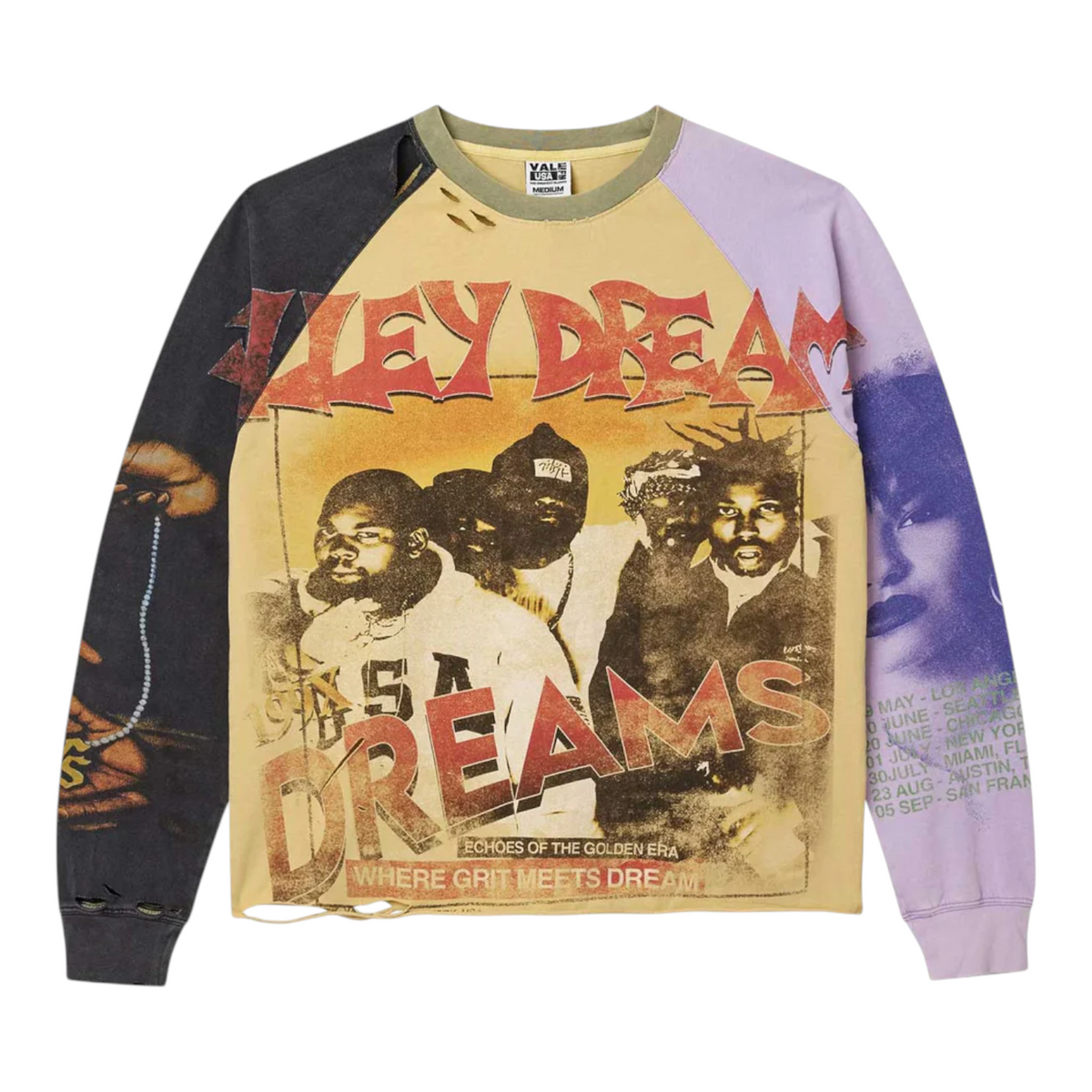 Vale Forever Tee Yellow Purple Chambers Longsleeve