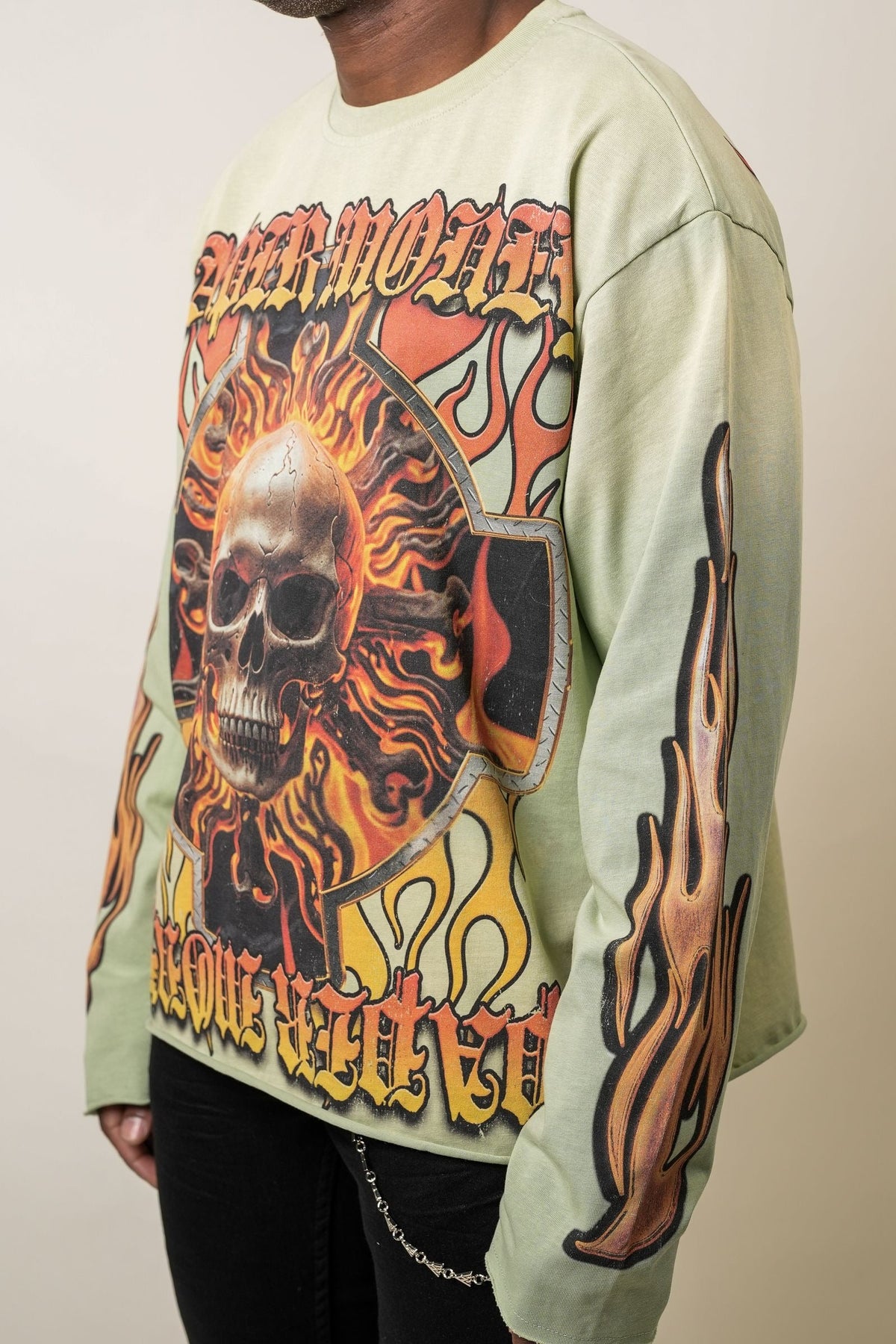 Paper Money Tee Green Hellride Longsleeve