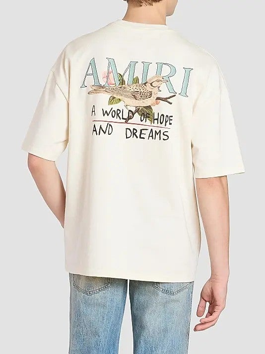 AMIRI Tee Hope & Dreams Off-White Oversized
