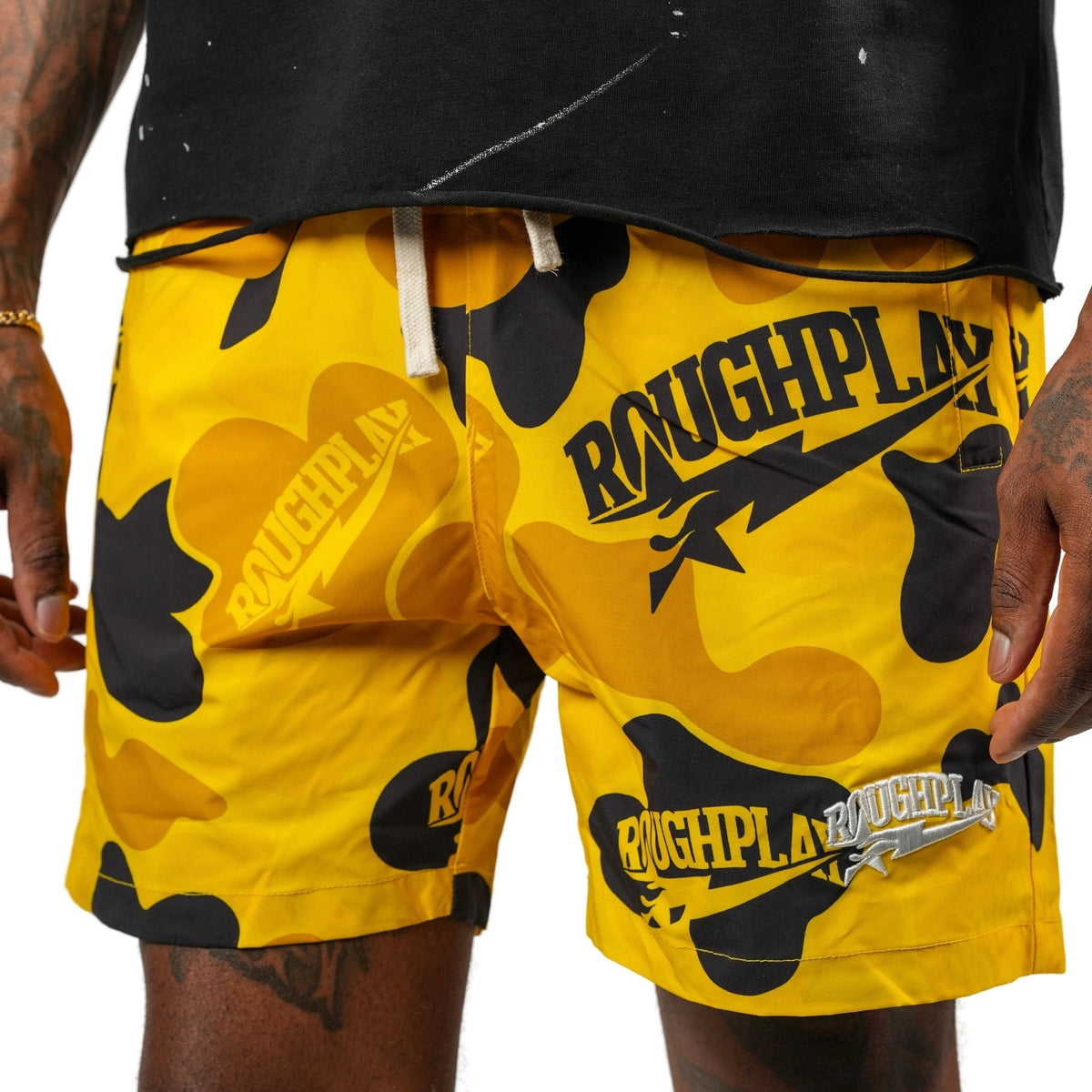 Roughplay Shorts Camo Yellow