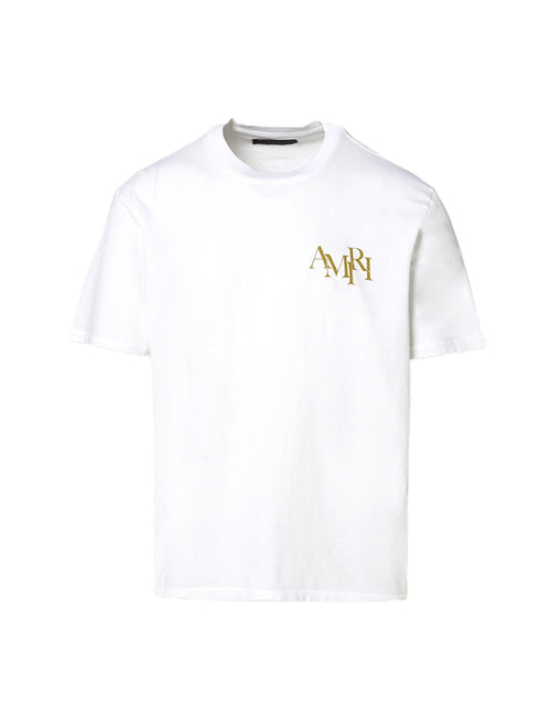 Amiri Tee Champagne White