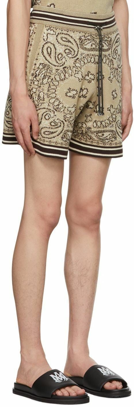 Amiri Shorts Bandana Tan