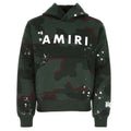 Amiri Hoodie Army Logo Green Camo