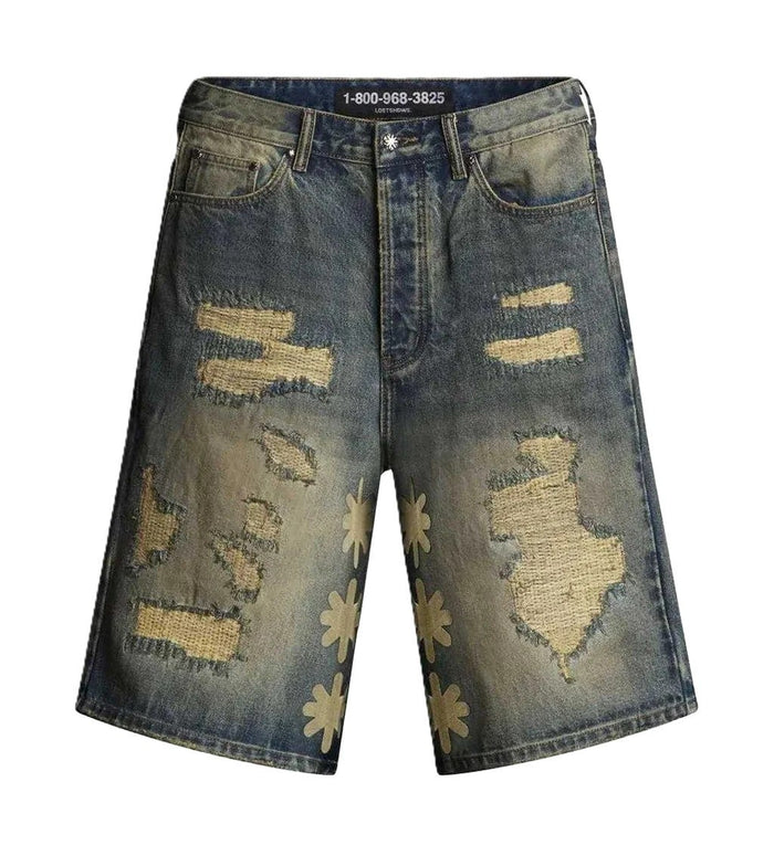 Lost Shdws Denim Short DSTRY Bone