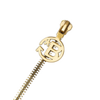 FLEX SHOP Better With Age white hoodie gold metal zipper pull with circular logo detail