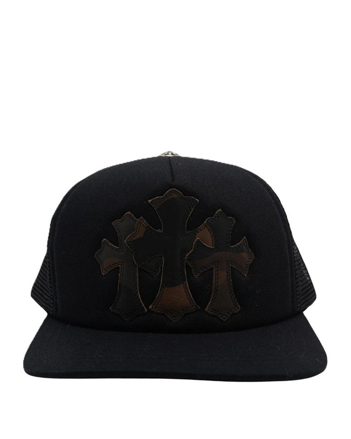 Chrome Hearts Hat Camouflage Cemetery Triple Cross Patch