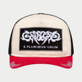 Godspeed Hat White Red GS E Pluribus Trucker