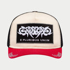 Godspeed Hat White Red GS E Pluribus Trucker