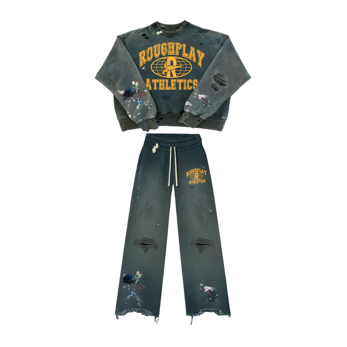 Roughplay Crewneck Set Green Yellow