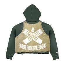 Roughplay Hoodie Green Bandaid