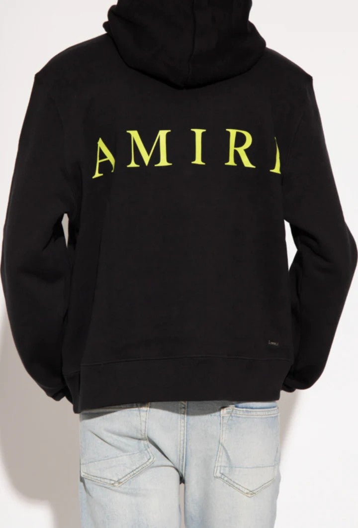 Amiri MA Logo Hoodie Black Lime