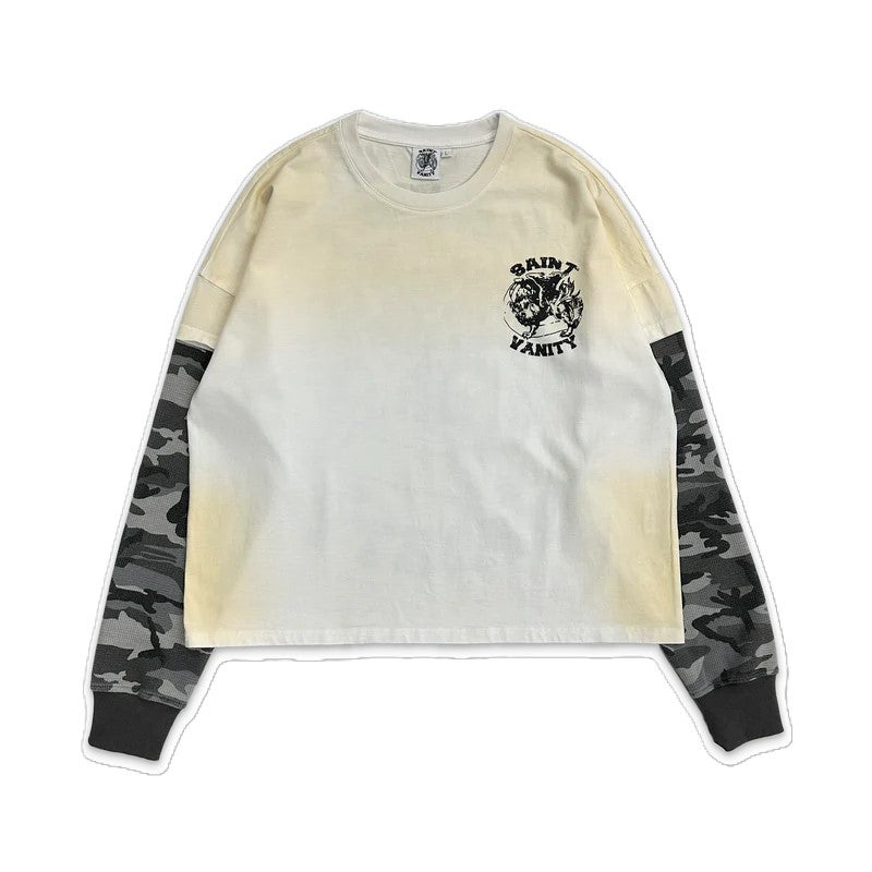 Saint Vanity White Grey SMOKE CAMO THERMAL Longsleeve