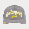 Godspeed Hat Grey Yellow GS Forever Trucker