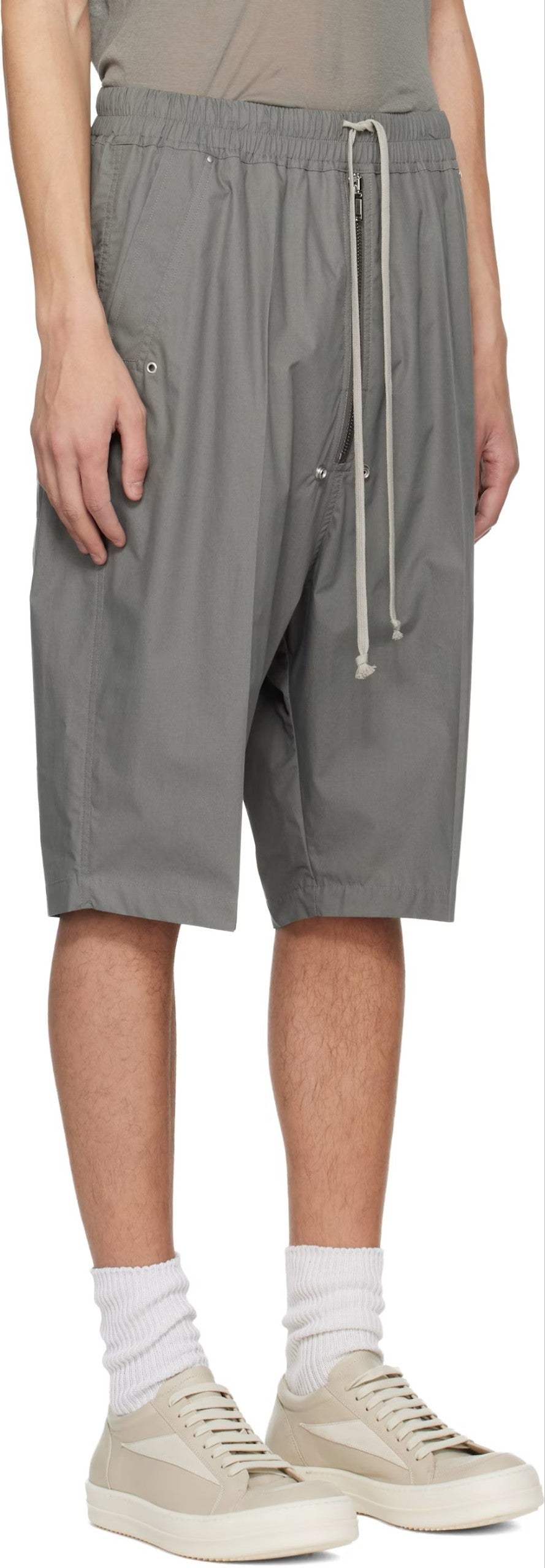 Rick Owens Gray Temple Bela Pods Shorts