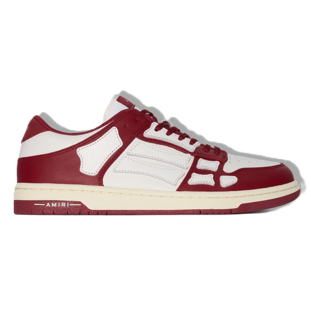 Amiri Skel Low Sneakers Burgundy White