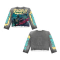 Roughplay Tee Long Sleeve Flyer Light Grey Yellow