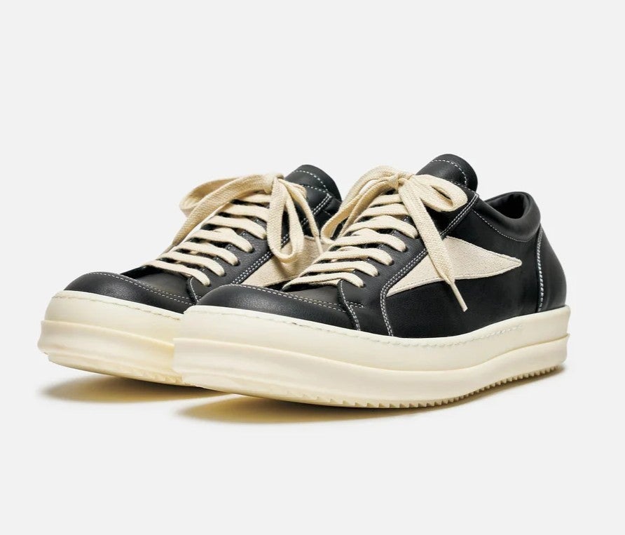 Rick Owens Low Vintage Black Milk Leather