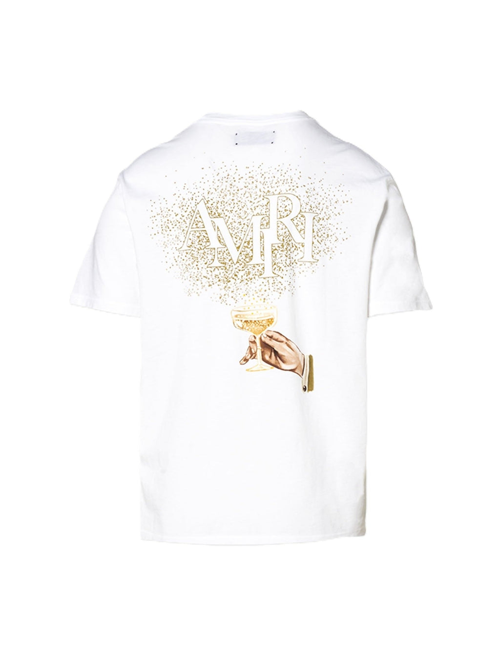 Amiri Tee Champagne White