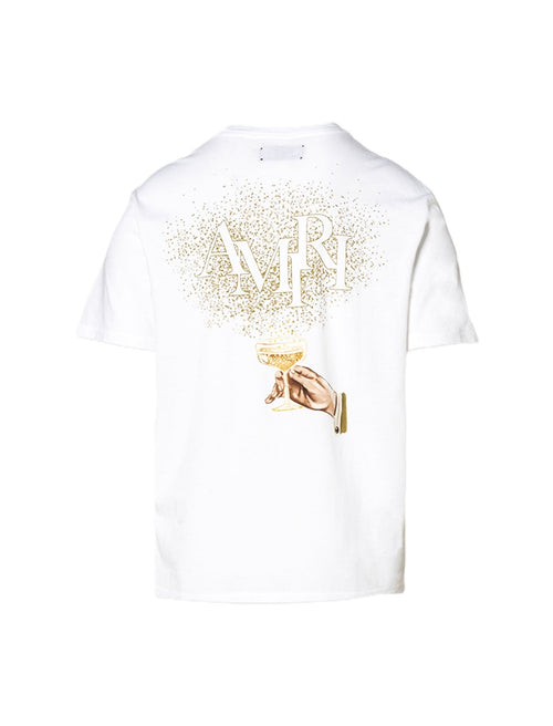 Amiri Tee Champagne White