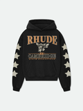 Rhude Hoodie Black Cambridge State Champs