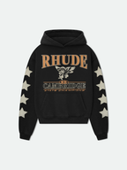 Rhude Hoodie Black Cambridge State Champs