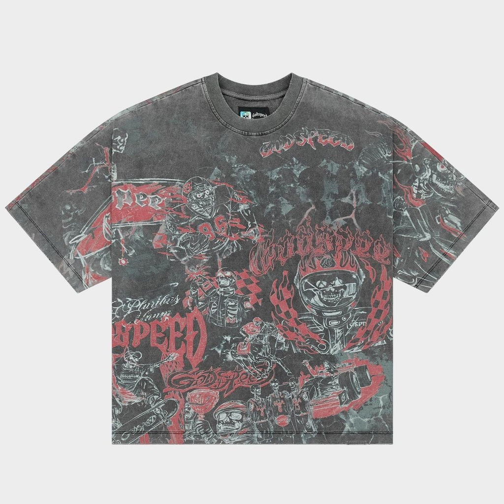 Godspeed Tee Sketch Archive Grey Wash